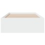 Giroletto con Cassetti Bianco 90x200 cm in Legno Multistrato