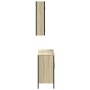 Set Mobili da Bagno 2 pz Rovere Sonoma in Legno Multistrato