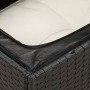 Set Divani da Giardino con Cuscini 7pz Nero Polyrattan