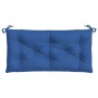 Cuscini Panca Giardino 2pz Blu Reale 100x50x7 cm Tessuto Oxford