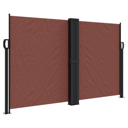 Tenda da Sole Laterale Retrattile Marrone 140x1000 cm