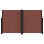 Tenda da Sole Laterale Retrattile Marrone 140x1000 cm