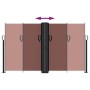Tenda da Sole Laterale Retrattile Marrone 140x1000 cm
