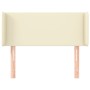Testiera ad Orecchio Crema 103x16x78/88 cm in Similpelle