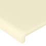 Testiera ad Orecchio Crema 103x16x78/88 cm in Similpelle