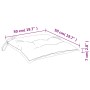 Cuscini per Pallet 4 pz Tortora 50x50x7 cm Tessuto Oxford