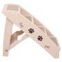 Scala Pieghevole per Cani Crema 62x40x49,5 cm