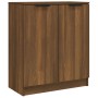 Credenza Rovere Marrone 60x30x70 cm in Legno Multistrato