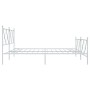 Giroletto con Testiera e Pediera Metallo Bianco 183x213 cm