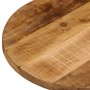 Piano Tavolo 110x50x3,8 cm Ovale Legno Massello Grezzo di Mango