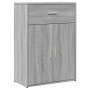 Credenza Grigio Sonoma 60x30x84 cm in Legno Multistrato