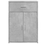 Credenza Grigio Cemento 60x30x84 cm in Legno Multistrato