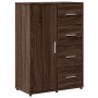 Credenza Rovere Marrone 60x31x84 cm in Legno Multistrato