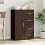 Credenza Rovere Marrone 60x31x84 cm in Legno Multistrato