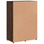 Credenza Rovere Marrone 60x31x84 cm in Legno Multistrato