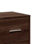 Credenza Rovere Marrone 60x31x84 cm in Legno Multistrato