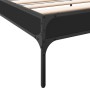 Giroletto Nero 75x190 cm in Legno Multistrato e Metallo