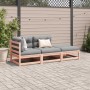 Set Divani Giardino 3 pz Cuscini Legno Massello Abete Douglas