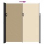 Tenda da Sole Laterale Retrattile Beige 220x600 cm