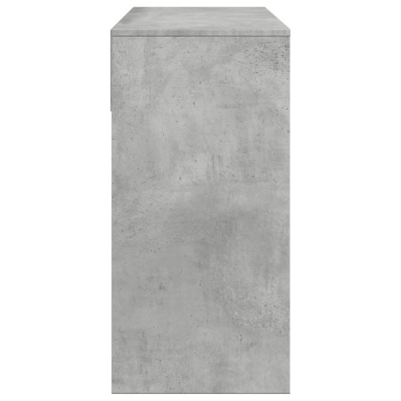 Toeletta con Specchio Grigio Cemento 80x39x80 cm