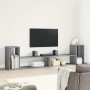 Mobili TV 2 pz Grigio Sonoma 100x30x50 cm in Legno Multistrato