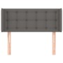 Testiera ad Orecchio Grigio 83x16x78/88 cm in Similpelle