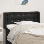 Testiera ad Orecchio Nera 103x16x78/88 cm in Similpelle