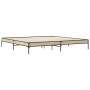 Giroletto Rovere Sonoma 180x200 cm in Legno Multistrato Metallo