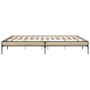 Giroletto Rovere Sonoma 180x200 cm in Legno Multistrato Metallo