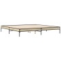 Giroletto Rovere Sonoma 180x200 cm in Legno Multistrato Metallo