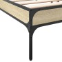 Giroletto Rovere Sonoma 180x200 cm in Legno Multistrato Metallo
