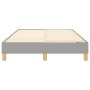 Giroletto a Molle Grigio Chiaro 120x200 cm in Tessuto