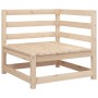 Set Divani da Giardino 5 pz in Legno Massello di Pino