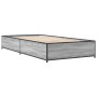 Giroletto Grigio Sonoma 75x190cm in Legno Multistrato e Metallo
