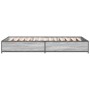 Giroletto Grigio Sonoma 75x190cm in Legno Multistrato e Metallo