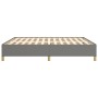 Giroletto a Molle Grigio Scuro 160x200 cm in Tessuto