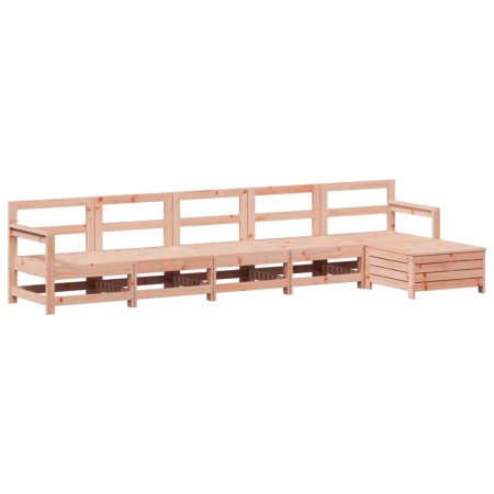 Set Divani da Giardino 6 pz in Legno Massello Abete Douglas