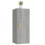 Armadietto a Muro Grigio Sonoma 34,5x34x90 cm Legno Multistrato