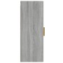 Armadietto a Muro Grigio Sonoma 34,5x34x90 cm Legno Multistrato