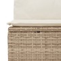 Set Divani da Giardino 12 pz con Cuscini Beige in Polyrattan