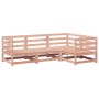 Set Divani da Giardino 4 pz in Legno Massello Abete Douglas