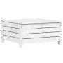 Set Divani da Giardino 6 pz Bianco in Legno Massello di Pino
