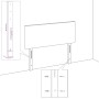 Testiera ad Orecchio Grigio Chiaro 147x16x78/88 cm in Velluto