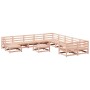 Set Divani da Giardino 12 pz in Legno Massello Abete Douglas