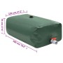 Serbatoio Acqua con Rubinetto Pieghevole 1500 L in PVC