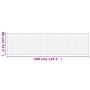 Tappeto Rettangolare Marrone Scuro 80x300 cm in Bambù
