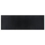 Tappeto Rettangolare Nero 100x300 cm in Bambù