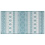 Tappeto da Esterno Aqua e Bianco 80x150 cm Design Reversibile