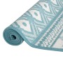 Tappeto da Esterno Aqua e Bianco 80x150 cm Design Reversibile