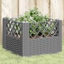 Fioriera Giardino Picchetti Grigio Chiaro 43,5x43,5x43,5 cm PP